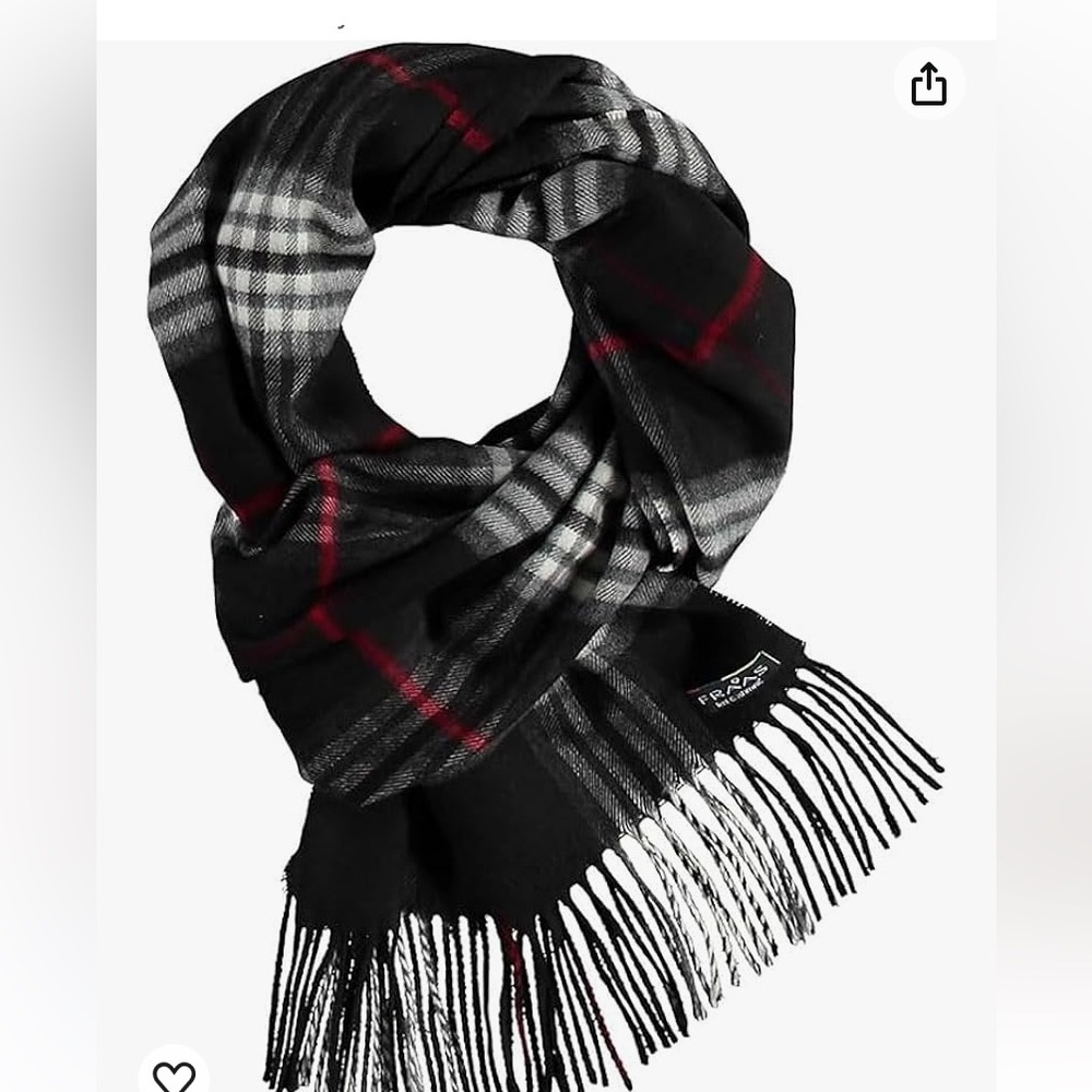FRAAS 100% acrylic - feel Coshmink Plaid Men’s Scarf